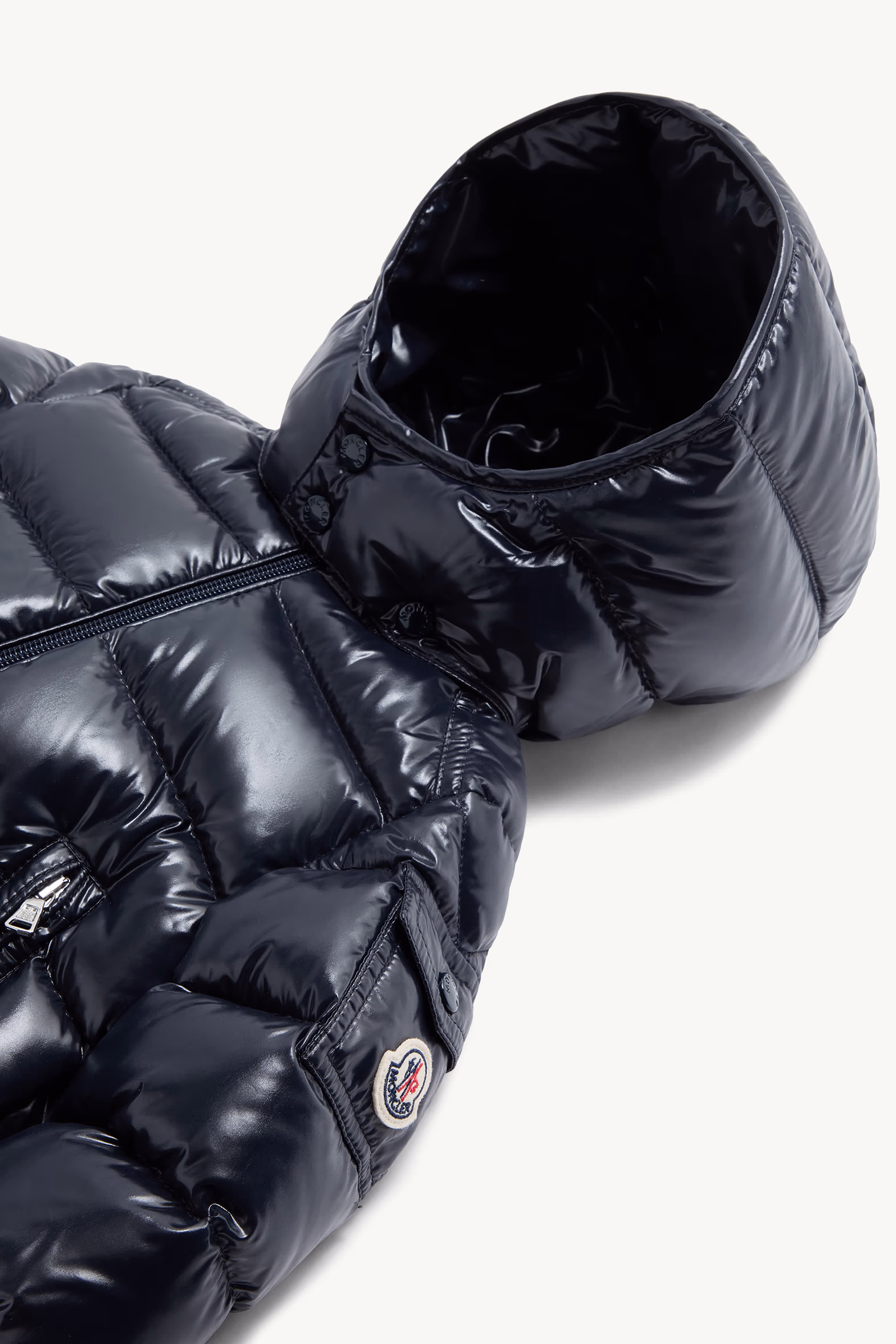 Moncler Maya Baby Hooded Down Jacket Boy Navy Blue Moncler 2